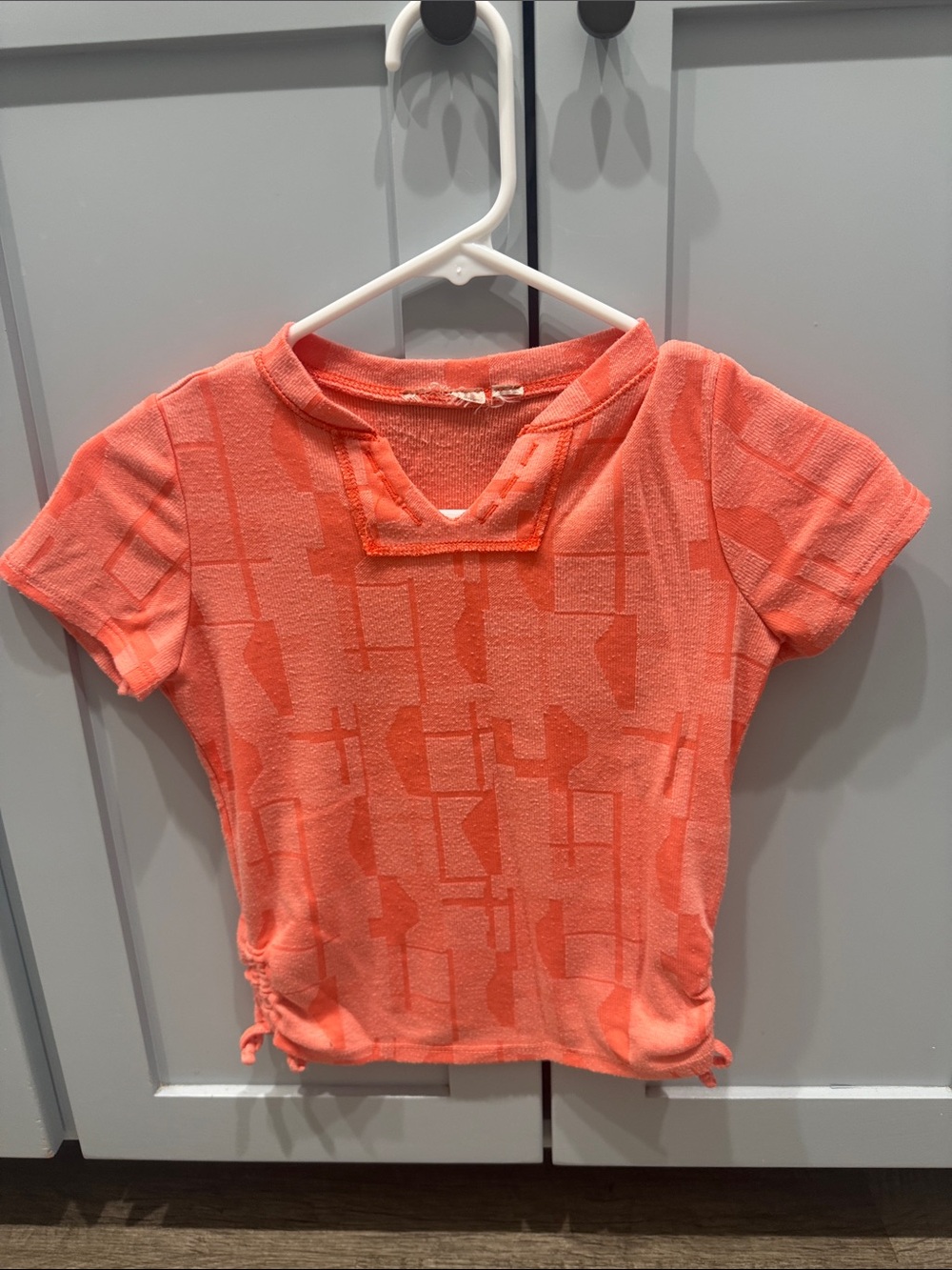 Girls' Short-Sleeve Coral Knit Tee